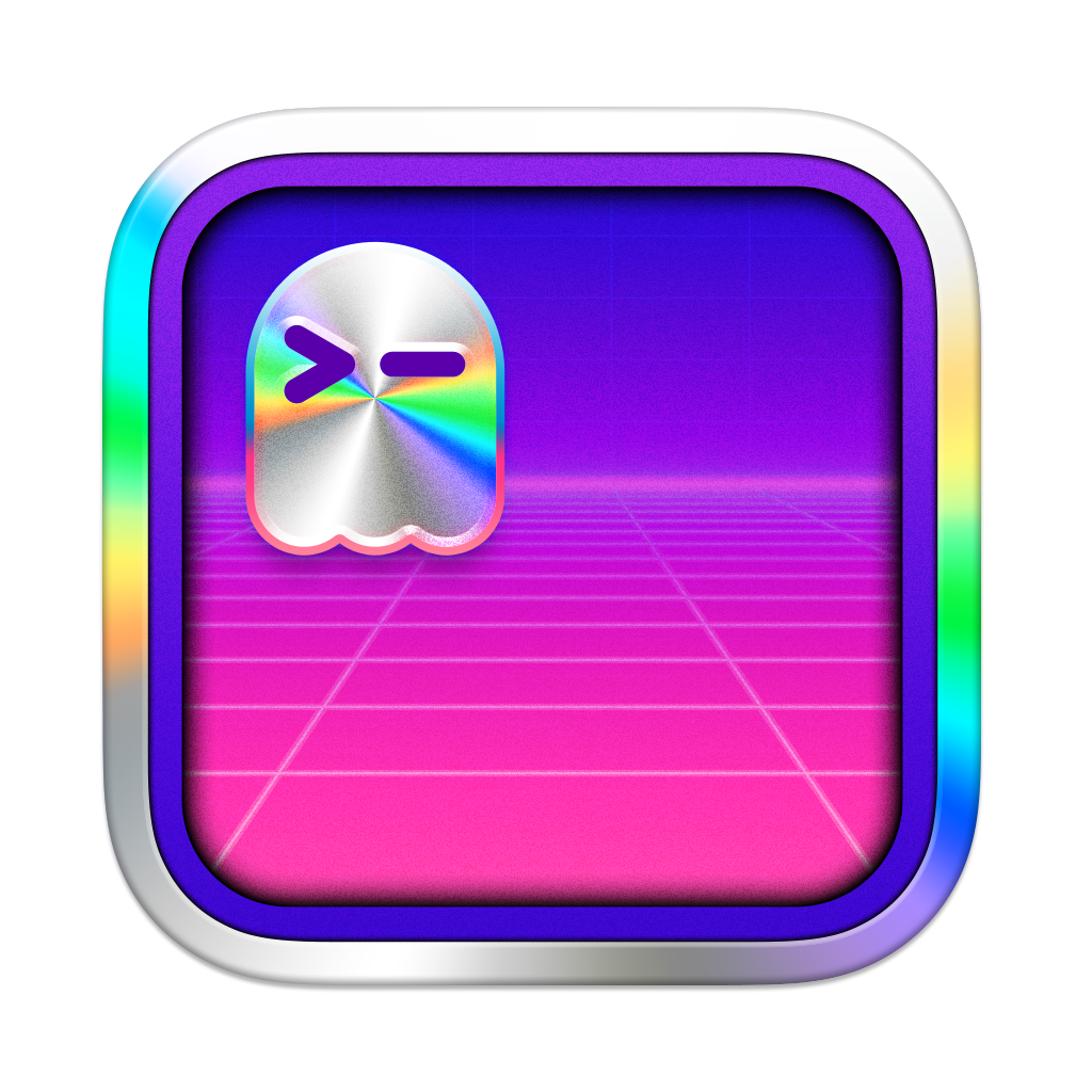 Holographic Ghostty icon